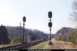 C&O signal: Nicelytown (WB)